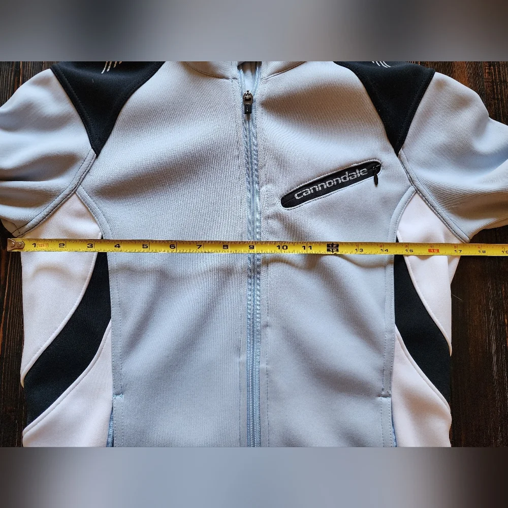 Cannondale Women's Cycling Jacket Full Zip Performance Fabric Light Blue Size S - Picture 14 of 15